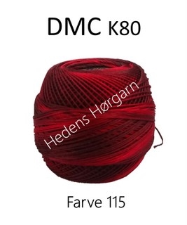 DMC K80 farve 115 Mørk rød multi